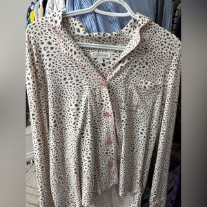 PJ SALVAGE NWOT LEOPARD PJ SET